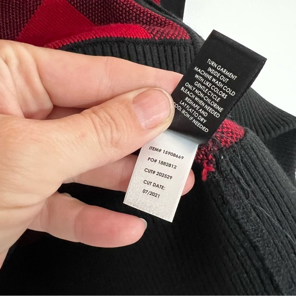 Torrid Cardigan Zip Up Buffalo Plaid Bomber Sweater - Picture 15 of 15